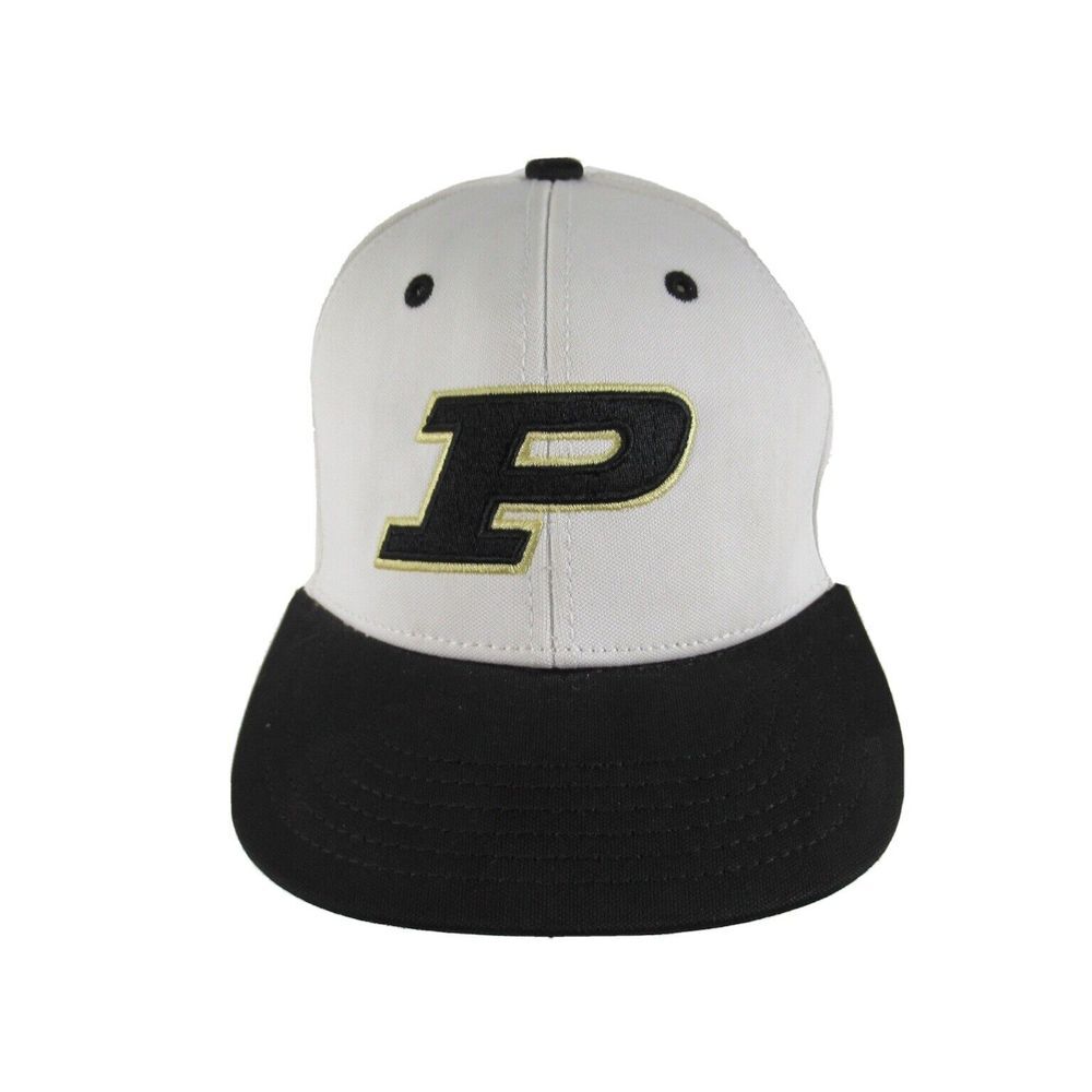 purdue boilermakers Hat Cap White fitted 6 3/4 The Game Pro Gametek TPX‎